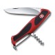 Нож перочинный VICTORINOX RangerGrip 52, 130 мм, 5 функций, с фиксатором лезвия, красный с чёрным