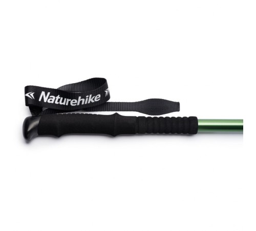 Палка Треккинговая Naturehike ST01 6061 AL NH17D001-Z  с 3 узлами мужские 62-135 темно-зеленый, 6927595720240