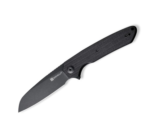 Складной нож SENCUT Kyril 9Cr18MoV Steel Black Stonewashed Handle Black Micarta