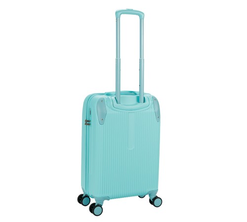 Чемодан TORBER В Отпуск, бирюзовый, ABS-пластик, 41 х 25 х 61 см, 48 л, 2,7 кг