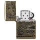 Зажигалка ZIPPO Armor™ с покрытием Antique Brass, латунь/сталь, медная, матовая, 38x13x57 мм