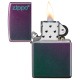 Зажигалка ZIPPO Classic с покрытием Iridescent, латунь/сталь, фиолетовая, матовая, 38x13x57 мм