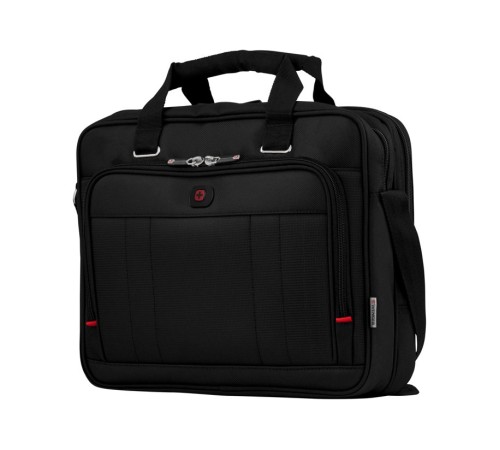 Портфель для ноутбука 16'' WENGER, черный, полиэстер / ПВХ, 41 x 15 x 34 см, 12 л