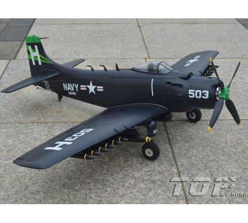 Радиоуправляемый самолет Top RC A1 Sky Raider белый 800мм 2.4G 4-ch LiPo RTF