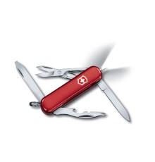 Нож-брелок VICTORINOX Midnight Manager, 58 мм, 10 функций, красный