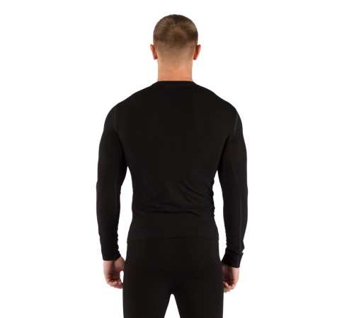 Футболка мужская Vivek / дл. рукав / комбинир 290/  черный / XXL, VIVEK9090XXL