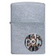 Зажигалка ZIPPO Button с покрытием Street Chrome™, латунь/сталь, серебристая, матовая, 38x13x57 мм