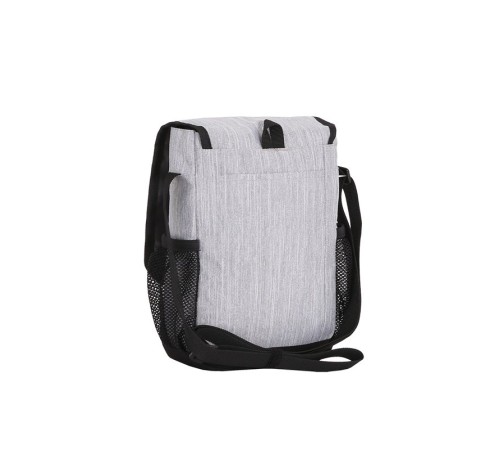 Сумка наплечная вертикальная WENGER, cерая, ткань Grey Heather/ полиэстер 600D PU, 28x7,6x34,3см