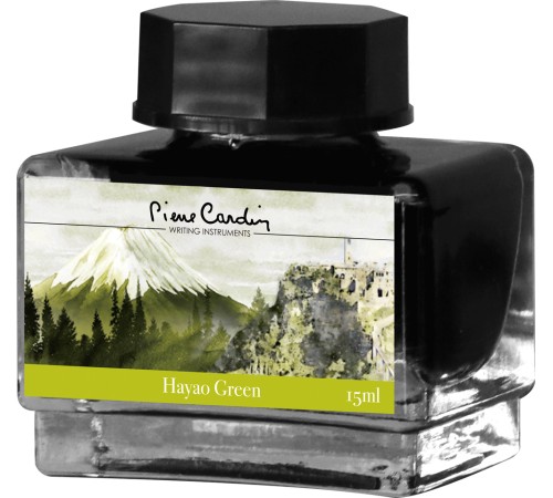 Флакон чернил Pierre Cardin 15мл, серия CITY FANTASY цвет Hayao Green (Зеленый Хаяо)