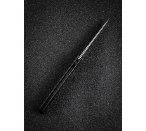 Складной нож SENCUT Tynan 10Cr15CoMoV Steel Gray Stonewashed Handle Stainless Black