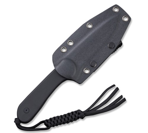 Нож CIVIVI Fixed Blade Elementum D2 Steel Black Stonewash Handle G10 Black