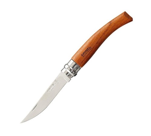 Нож филейный Opinel №10, нержавеющая сталь, рукоять бубинга, 000013
