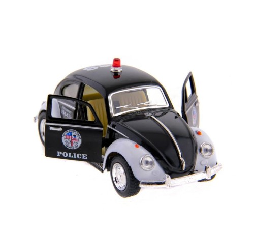 Машина Kinsmart  Volkswagen Classical Beetle (Police) инерция (1/12шт.) 1:32 б/к