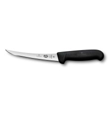 Нож обвалочный VICTORINOX Fibrox, супергибкое лезвие 15 см, чёрный