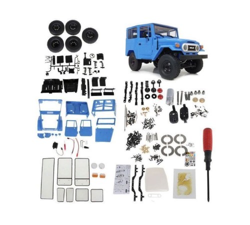 Радиоуправляемая машина WPL японский внедорожник FJ40 (голубая) 4WD 2.4G 1/16 KIT