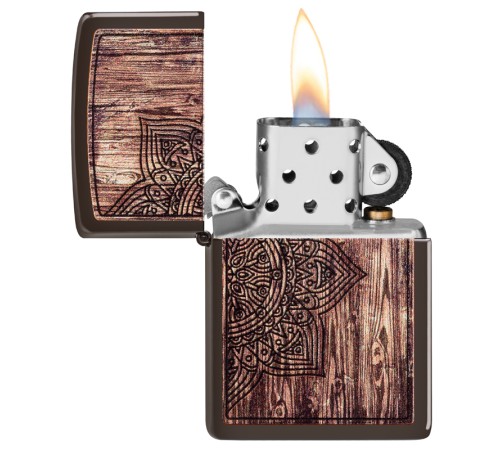 Зажигалка ZIPPO Classic с покрытием Brown Matte, латунь/сталь, коричневая, матовая, 38x13x57 мм