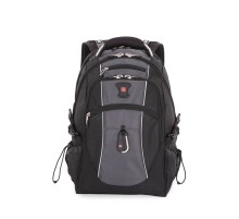 Рюкзак SWISSGEAR, 15”,чёрный/серый, полиэстер 900D/420D/М2 добби, 34x23x48 см, 38 л