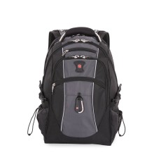 Рюкзак SWISSGEAR, 15”,чёрный/серый, полиэстер 900D/420D/М2 добби, 34x23x48 см, 38 л