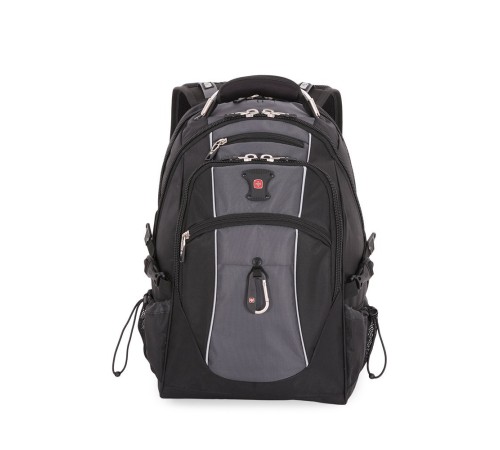 Рюкзак SWISSGEAR, 15”,чёрный/серый, полиэстер 900D/420D/М2 добби, 34x23x48 см, 38 л