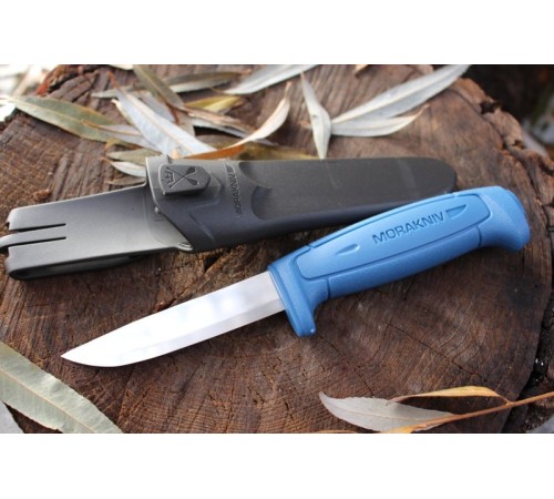 Нож Morakniv Basic 546, нержавеющая сталь, синий, 12241