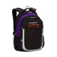 Рюкзак SWISSGEAR, чёрный/фиолетовый/серебристый, полиэстер 600D, 32х15х45 см, 22 л