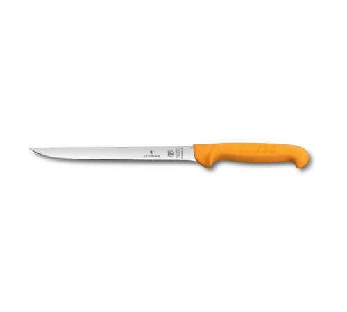 Нож для филеровки рыбы VICTORINOX Swibo с узким гибким лезвием 20 см, жёлтый