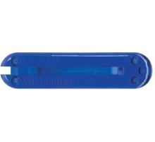 Задняя накладка для ножей VICTORINOX 58 мм, пластиковая, полупрозрачная синяя