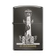 Зажигалка ZIPPO Ростральная колонна, с покрытием Black Ice®, латунь/сталь, чёрная, 38x13x57 мм