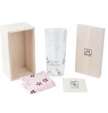 Стакан TAJIMA GLASS Фудзи Сакура Кирико 400 мл, 1 шт