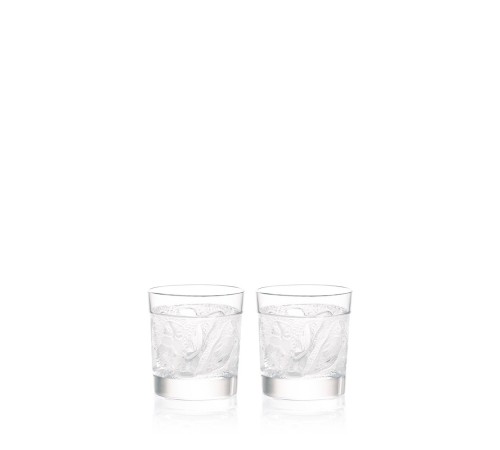 Набор из 2 стаканов для виски Lalique Owl Whisky Tumblers