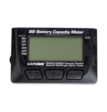 Измеритель емкости Li-Po аккумуляторов 8S G.T.Power