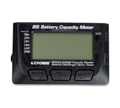 Измеритель емкости Li-Po аккумуляторов 8S G.T.Power