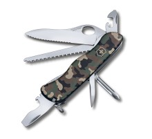 Нож перочинный VICTORINOX Trailmaster One Hand, 111 мм, 12 функций, с фиксатором лезвия, камуфляж