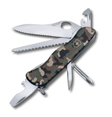 Нож перочинный VICTORINOX Trailmaster One Hand, 111 мм, 12 функций, с фиксатором лезвия, камуфляж