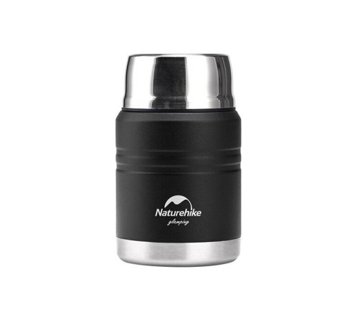 Термос Naturehike NH20SJ041  500мл (для еды) , черный, 6927595767467