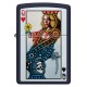 Зажигалка ZIPPO Queen Design с покрытием Navy Matte, латунь/сталь, синяя, матовая, 38x13x57 мм