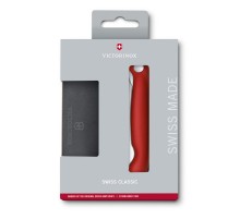 Набор VICTORINOX Swiss Classic: складной нож для овощей и разделочная доска, красная рукоять