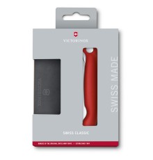 Набор VICTORINOX Swiss Classic: складной нож для овощей и разделочная доска, красная рукоять