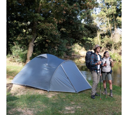 Палатка Naturehike NH21ZP015 3-4 местная голубой, 6927595794012