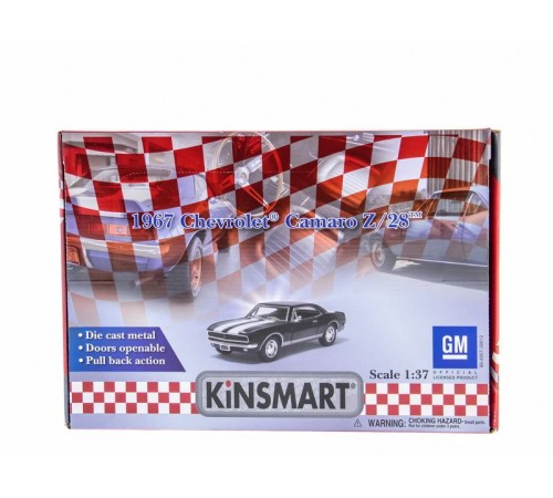 Машина Kinsmart Chevrolet Camaro Z/28 1:40 в асс. инерция (1/12шт.) б/к