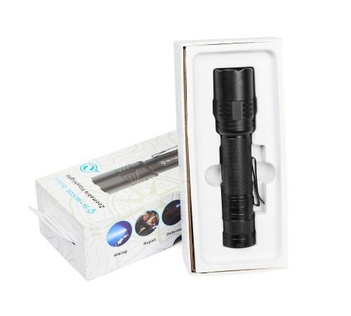 Ручной фонарь SKYWOODS TACTIC, 1800 люмен, USB-Type C, холодный свет, IP67