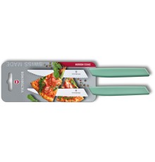 Набор из 2 ножей для стейка и пиццы VICTORINOX Swiss Modern, 12 см, с волнистой кромкой, в блистере
