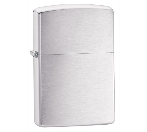 Зажигалка ZIPPO Classic с покрытием Brushed Chrome, латунь/сталь, серебристая, матовая, 38x13x57 мм