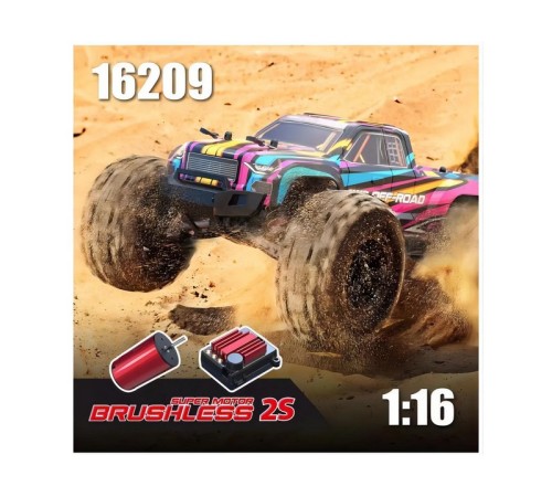 Радиоуправляемый монстр MJX Hyper Go 16209 Brushless 4WD 2.4G LED 1/16 RTR