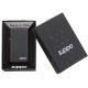 Зажигалка ZIPPO Slim® с покрытием Black Matte, латунь/сталь, чёрная, матовая, 29x10x60 мм