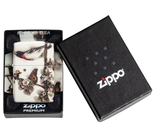 Зажигалка ZIPPO Spazuk Design с покрытием 540 Matte, латунь/сталь, разноцветная, 38x13x57 мм