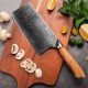Нож из дамасской стали для мяса Keemake 7 Inch Cleaver Knife Phoenix, бежевый