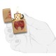 Зажигалка ZIPPO Rusty Flame с покрытием Brushed Brass, латунь/сталь, золотистая, 38x13x57 мм