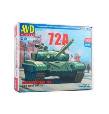 Сборная модель AVD Основной танк Т-72А, 1/43
