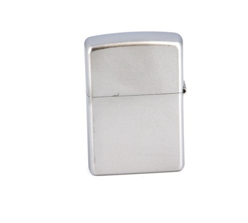 Зажигалка ZIPPO Classic с покрытием Satin Chrome™, латунь/сталь, серебристая, матовая, 36x12x56 мм